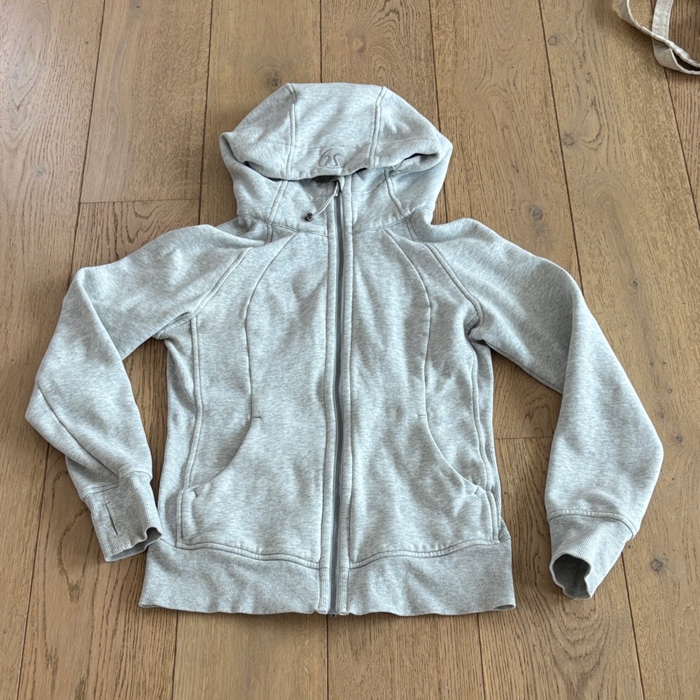Lululemon Scuba Full Zip Grey Hoodie